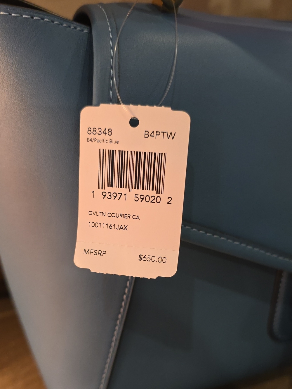 Coach 1941 Pacific Blue Courier NWT - Picture 3 of 15